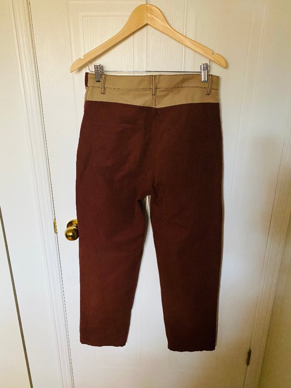 KOTN Indus 2-Tone Pant in Dune/Umber (100% Cotton) - Picture 3 of 4